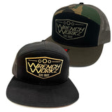 Badge 7Panel Flat Brim Hat