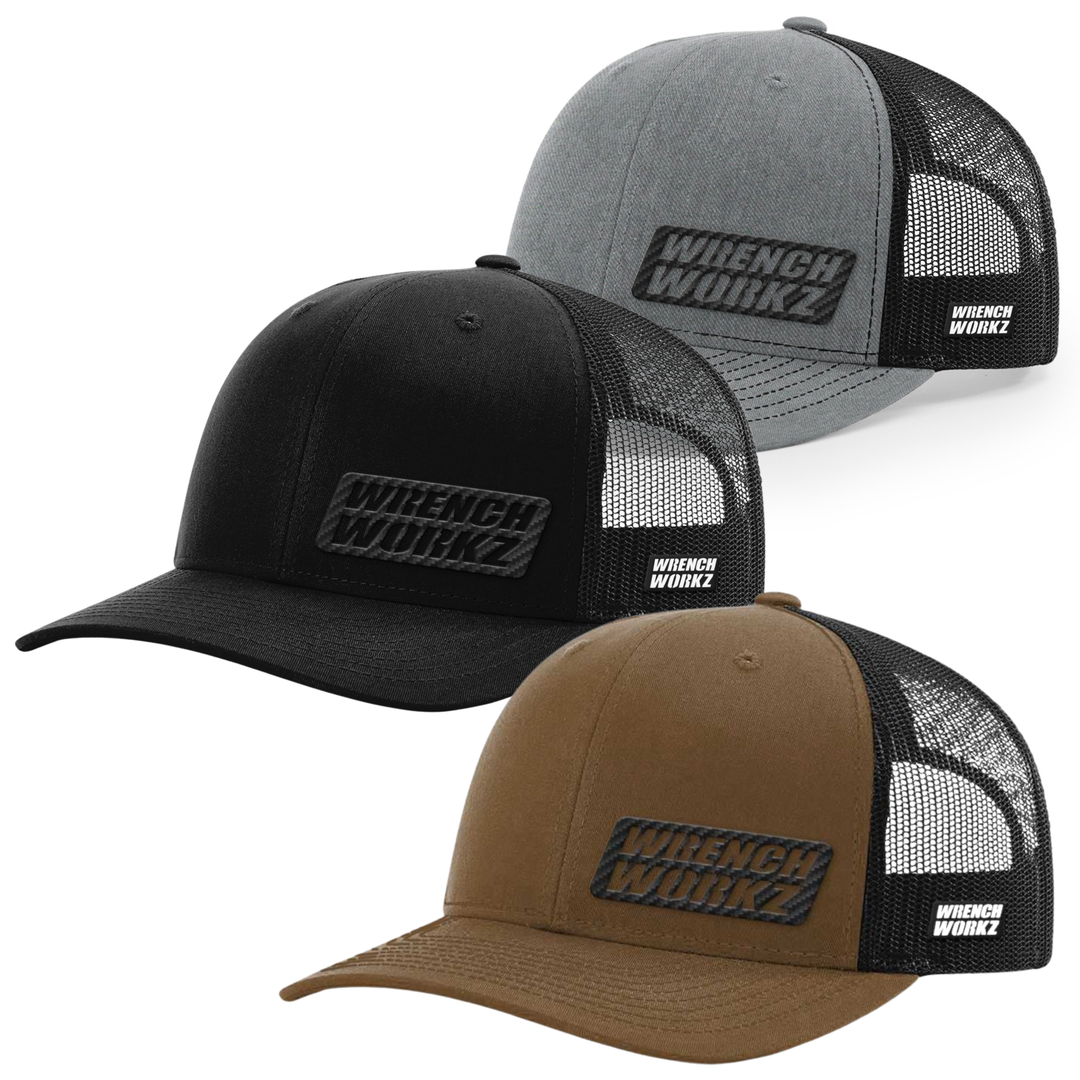 WW Black Carbon Side Patch Trucker