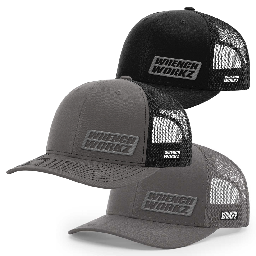 WW Charcoal Carbon Side Patch Trucker
