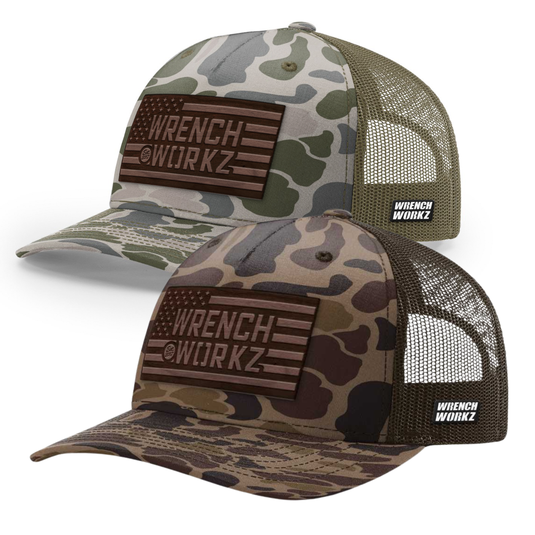 WW American Flag Camo Wood