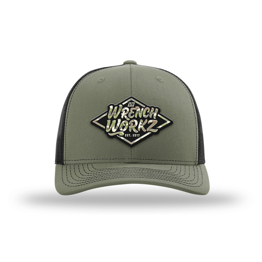 Camo Diamond Trucker