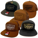 Badge 7Panel Flat Brim Hat