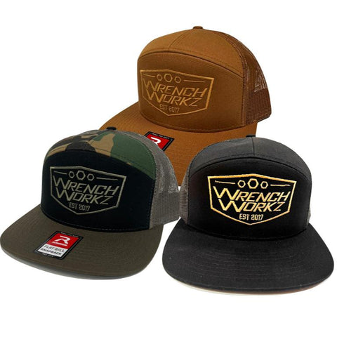 Badge 7Panel Flat Brim Hat