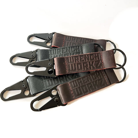 Leather Clip Key Tag