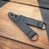 Leather Clip Key Tag
